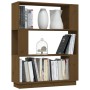 Libreria/Divisorio Miele 80x25x101 cm in Legno Massello