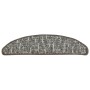 Tappetini per Scale 15 pz Antracite 56x17x3 cm
