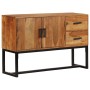 Credenza Marrone 110x30x70 cm in Legno Massello di Acacia