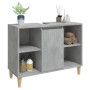 Mobile Lavabo Grigio Cemento 80x33x60 cm in Legno Multistrato