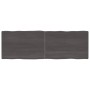 Piano Tavolo Marrone Scuro 180x60x(2-4)cm Rovere Non Trattato