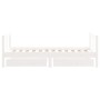 Giroletto Bambini con Cassetti Bianco 80x160 cm Massello Pino