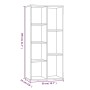 Libreria Grigio Sonoma 50x25x106 cm