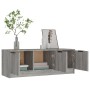 Mobile TV Grigio Sonoma 102x35x36,5 cm in Legno Multistrato