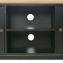 Mobile Porta TV Nero 120x30x40 cm in Legno