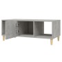 Tavolino Salotto Grigio Cemento 102x50x40 cm Legno Multistrato