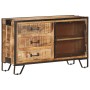 Credenza 100x31x60 cm in Legno Massello di Mango Grezzo