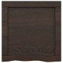 Ripiano Marrone Scuro 40x40x(2-4) cm Massello Rovere Trattato