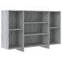 Credenza Grigio Sonoma 120x30x75 cm in Truciolato