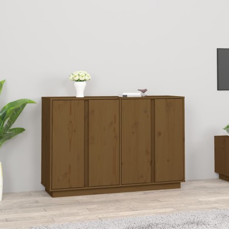 Credenza Miele 120x35x80 cm in Legno Massello di Pino