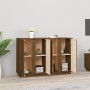 Credenza Miele 120x35x80 cm in Legno Massello di Pino