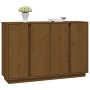 Credenza Miele 120x35x80 cm in Legno Massello di Pino