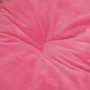 Lettino per Cani Nero e Rosa 99x89x21 cm Peluche e Similpelle