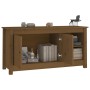 Mobile Porta TV Miele 103x36,5x52 cm in Legno Massello di Pino