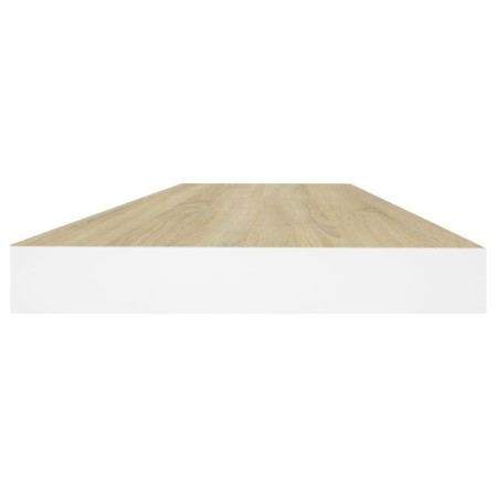 Scaffali a Parete 4 pz Rovere e Bianco 60x23,5x3,8 cm in MDF