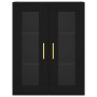 Mobile a Parete Nero 69,5x34x90 cm