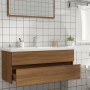 Mobile Lavabo Rovere Marrone 100x38,5x45 cm Legno Multistrato