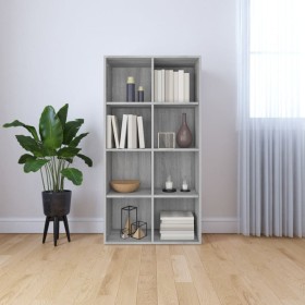 Libreria/Credenza Grigio Sonoma 66x30x130 cm Legno Multistrato