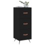 Credenza Nero 34,5x34x90 cm in Legno Multistrato