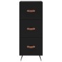 Credenza Nero 34,5x34x90 cm in Legno Multistrato