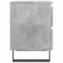 Comodini 2pz Grigio Cemento 40x35x50 cm in Legno Multistrato