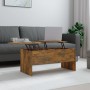 Tavolino Salotto Rovere Fumo 102x50,5x46,5 cm Legno Multistrato