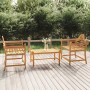 Sedie da Giardino 2 pz 91x62x94 cm in Legno Massello di Teak