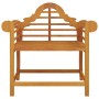 Sedie da Giardino 2 pz 91x62x94 cm in Legno Massello di Teak