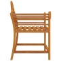 Sedie da Giardino 2 pz 91x62x94 cm in Legno Massello di Teak