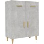 Credenza Grigio Cemento 69,5x34x89 cm in Legno Multistrato