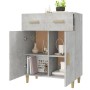 Credenza Grigio Cemento 69,5x34x89 cm in Legno Multistrato