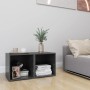 Mobili Porta TV 2pz Grigio Lucido 37x35x37 cm Legno Multistrato