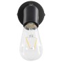 Faretti 2 pz con Lampadine a Incandescenza 2 W Nero E27