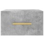 Comodini a Muro 2 pz Grigio Cemento 35x35x20 cm