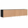 Mobile Porta TV Nero 150x30x44,5 cm in Legno Multistrato