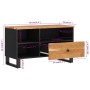 Mobile TV 80x33x46cm Legno Massello Acacia e Legno Multistrato