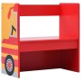 Set e Tavolo Sedie per Bambini 3pz Design Camion Pompieri Legno