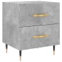 Comodini 2 pz Grigio Cemento 40x35x47,5 cm in Legno Multistrato