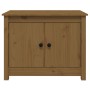 Tavolino da Salotto Miele 71x49x55 cm in Legno Massello di Pino