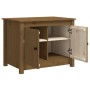 Tavolino da Salotto Miele 71x49x55 cm in Legno Massello di Pino