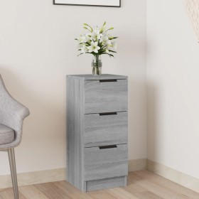 Credenza Grigio Sonoma 30x30x70 cm in Legno Multistrato