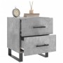 Comodini 2 pz Grigio Cemento 40x35x47,5 cm in Legno Multistrato