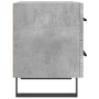 Comodini 2 pz Grigio Cemento 40x35x47,5 cm in Legno Multistrato