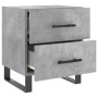 Comodini 2 pz Grigio Cemento 40x35x47,5 cm in Legno Multistrato