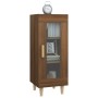 Credenza Rovere Marrone 34,5x34x90 cm in Legno Multistrato