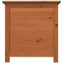 Scatola Cuscini Esterno Marrone 50x50x56cm Legno Massello Abete