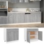 Mobile con Cassetto Grigio Sonoma 80x46x81,5 Legno Multistrato