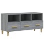 Mobile TV Grigio Sonoma 102x36x50 cm in Legno Multistrato