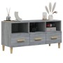 Mobile TV Grigio Sonoma 102x36x50 cm in Legno Multistrato