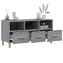 Mobile TV Grigio Sonoma 102x36x50 cm in Legno Multistrato